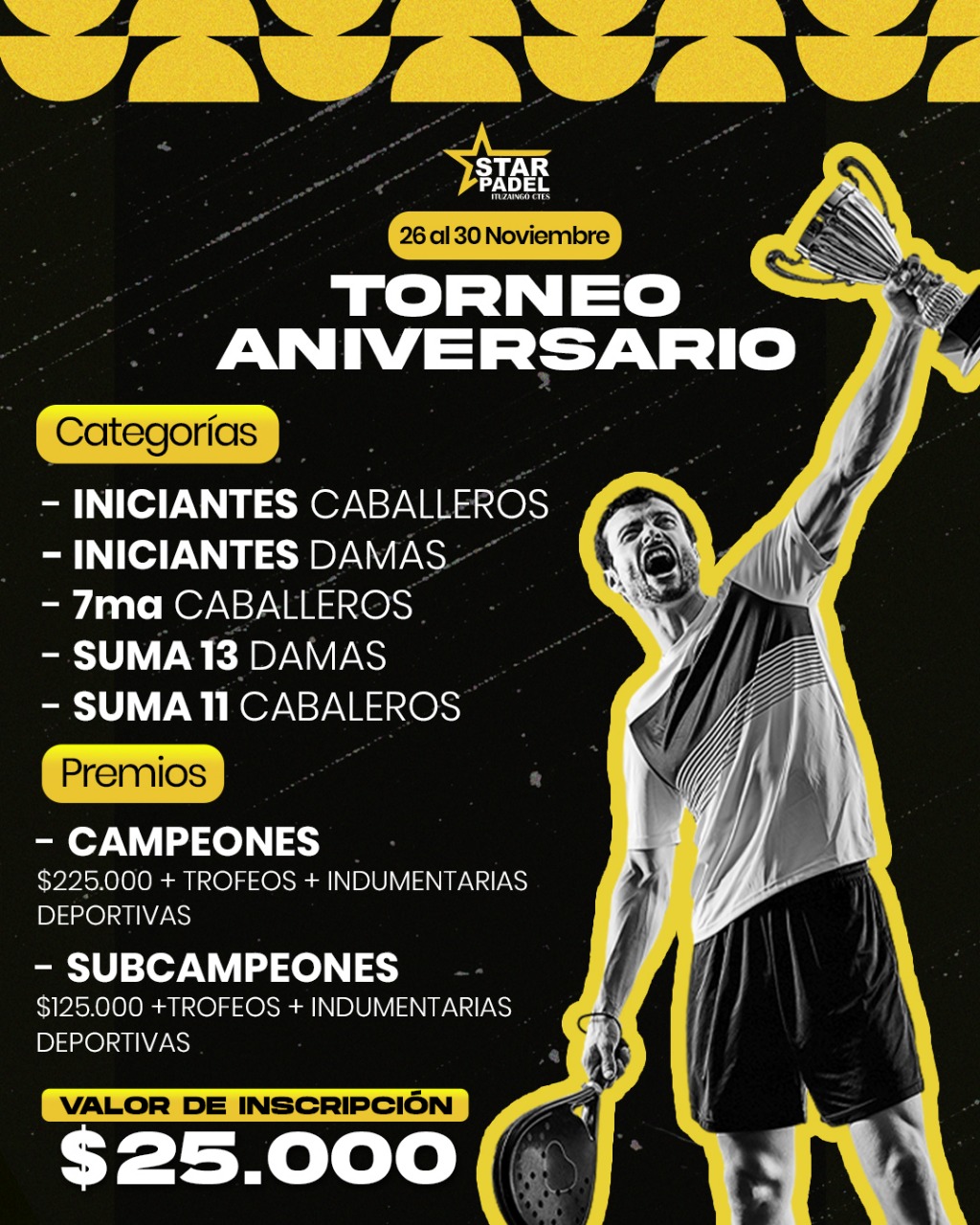 Imagen del torneo 8VA DAMAS -TORNEO PUNTUABLE 2DA ETAPA - STAR PADEL